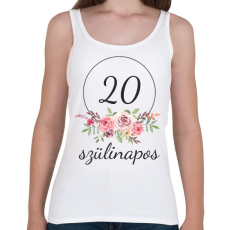 PRINTFASHION 20 éves szülinapos - Női atléta - Fehér