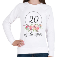 PRINTFASHION 20 éves szülinapos - Női pulóver - Fehér női pulóver, kardigán
