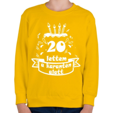 PRINTFASHION 20 lettem - Gyerek pulóver - Sárga