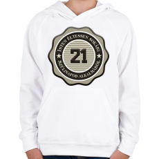 PRINTFASHION 21 - Gyerek kapucnis pulóver - Fehér