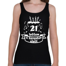 PRINTFASHION 21 lettem - Női atléta - Fekete