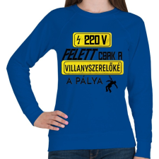 PRINTFASHION 220V FELETT | Fekete - Női pulóver - Királykék női pulóver, kardigán