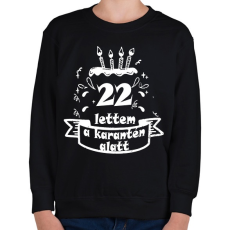PRINTFASHION 22 lettem - Gyerek pulóver - Fekete