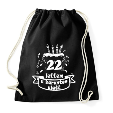 PRINTFASHION 22 lettem - Sportzsák, Tornazsák - Fekete tornazsák