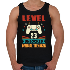 PRINTFASHION 23 éves gamer - Férfi atléta - Fekete atléta, trikó