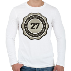 PRINTFASHION 27 - Férfi hosszú ujjú póló - Fehér