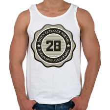 PRINTFASHION 28 - Férfi atléta - Fehér atléta, trikó