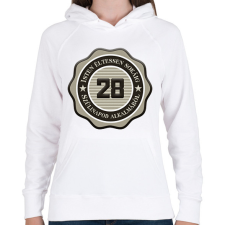 PRINTFASHION 28 - Női kapucnis pulóver - Fehér női pulóver, kardigán