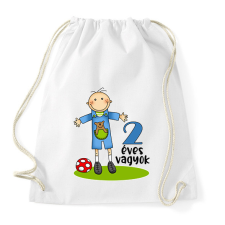 PRINTFASHION "2 éves vagyok" kisfiúknak - Sportzsák, Tornazsák - Fehér kézitáska és bőrönd