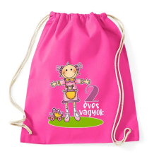 PRINTFASHION "2 éves vagyok" kislányoknak - Sportzsák, Tornazsák - Fukszia tornazsák