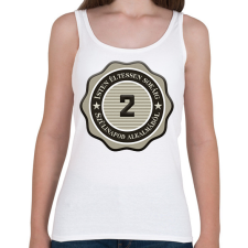 PRINTFASHION 2 - Női atléta - Fehér női trikó