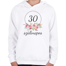 PRINTFASHION 30 éves szülinapos - Gyerek kapucnis pulóver - Fehér gyerek pulóver, kardigán
