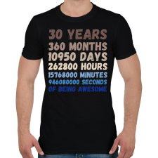 PRINTFASHION 30 Years - Férfi póló - Fekete férfi póló