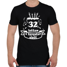 PRINTFASHION 32 lettem - Férfi póló - Fekete férfi póló