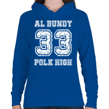 PRINTFASHION 33 Al Bundy - Női kapucnis pulóver - Királykék női pulóver, kardigán