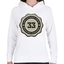 PRINTFASHION 33 - Női kapucnis pulóver - Fehér női pulóver, kardigán