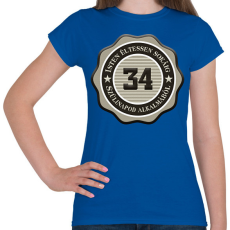 PRINTFASHION 34 - Női póló - Királykék