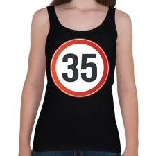 PRINTFASHION 35-ös tábla - Női atléta - Fekete női trikó