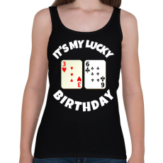 PRINTFASHION 36 POKER SZÜLINAP - Női atléta - Fekete