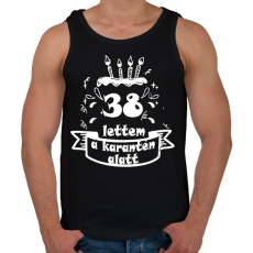 PRINTFASHION 38 lettem - Férfi atléta - Fekete