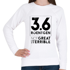 PRINTFASHION 3,6 Roentgen  - Női pulóver - Fehér női pulóver, kardigán