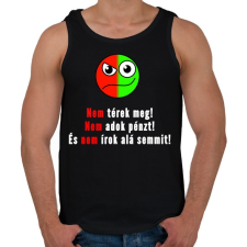 PRINTFASHION 3 nem minta - Férfi atléta - Fekete atléta, trikó