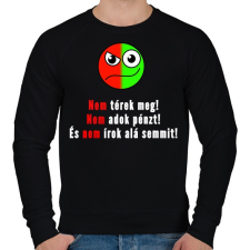 PRINTFASHION 3 nem minta - Férfi pulóver - Fekete férfi pulóver, kardigán