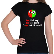 PRINTFASHION 3 nem minta - Női póló - Fekete női póló