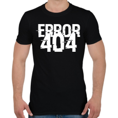 PRINTFASHION 404-es hiba - Férfi póló - Fekete