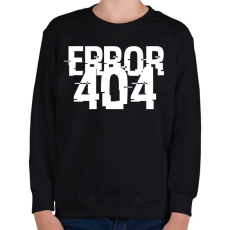 PRINTFASHION 404-es hiba - Gyerek pulóver - Fekete