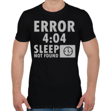 PRINTFASHION 404 - Sleep not Found - Férfi póló - Fekete férfi póló