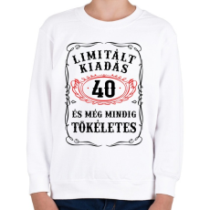 PRINTFASHION 40 éves limitált kiadás - Gyerek pulóver - Fehér