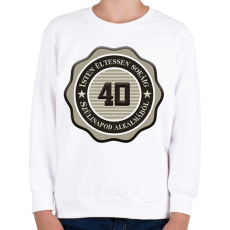 PRINTFASHION 40 - Gyerek pulóver - Fehér