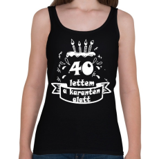 PRINTFASHION 40 lettem - Női atléta - Fekete