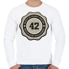 PRINTFASHION 42 - Férfi pulóver - Fehér