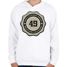 PRINTFASHION 49 - Gyerek kapucnis pulóver - Fehér gyerek pulóver, kardigán