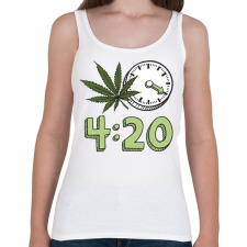PRINTFASHION 4:20 Cannabis for men - Női atléta - Fehér női trikó