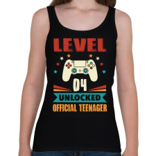 PRINTFASHION 4 éves gamer - Női atléta - Fekete női trikó