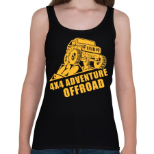 PRINTFASHION 4x4 offroad - Női atléta - Fekete női trikó