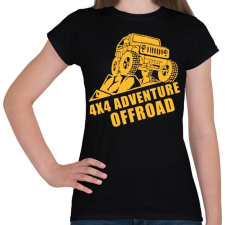 PRINTFASHION 4x4 offroad - Női póló - Fekete női póló