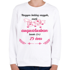 PRINTFASHION 50. (225) szülinap ápr.  - Gyerek pulóver - Fehér gyerek pulóver, kardigán