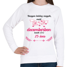 PRINTFASHION 50 (225) szülinap dec - Női pulóver - Fehér női pulóver, kardigán