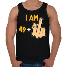 PRINTFASHION 50 éves (49+1) - Férfi atléta - Fekete