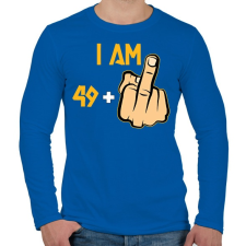 PRINTFASHION 50 éves (49+1) - Férfi hosszú ujjú póló - Királykék férfi póló