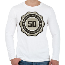 PRINTFASHION 50 - Férfi hosszú ujjú póló - Fehér férfi póló