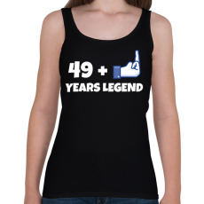 PRINTFASHION 50. SZÜLINAP - Női atléta - Fekete