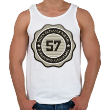 PRINTFASHION 57 - Férfi atléta - Fehér atléta, trikó