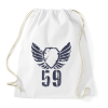 PRINTFASHION 59gbl.png - Sportzsák, Tornazsák - Fehér