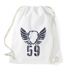 PRINTFASHION 59gbl.png - Sportzsák, Tornazsák - Fehér tornazsák