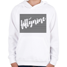 PRINTFASHION 59rács-01.png - Gyerek kapucnis pulóver - Fehér gyerek pulóver, kardigán